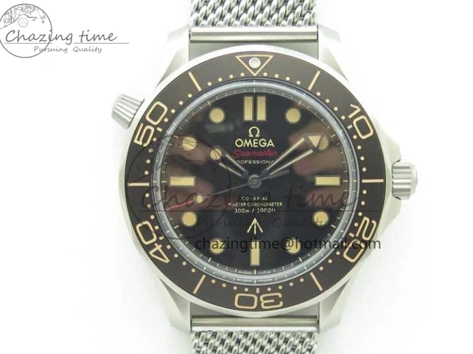 0215 Seamaster 300 “No Time to Die” Limited Edition ORF 1:1 Best Edition on SS Mesh Bracelet A8806 (Free Nato Strap) Durable 7866